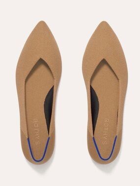Rothy's The Point II Knit Flats in Tan